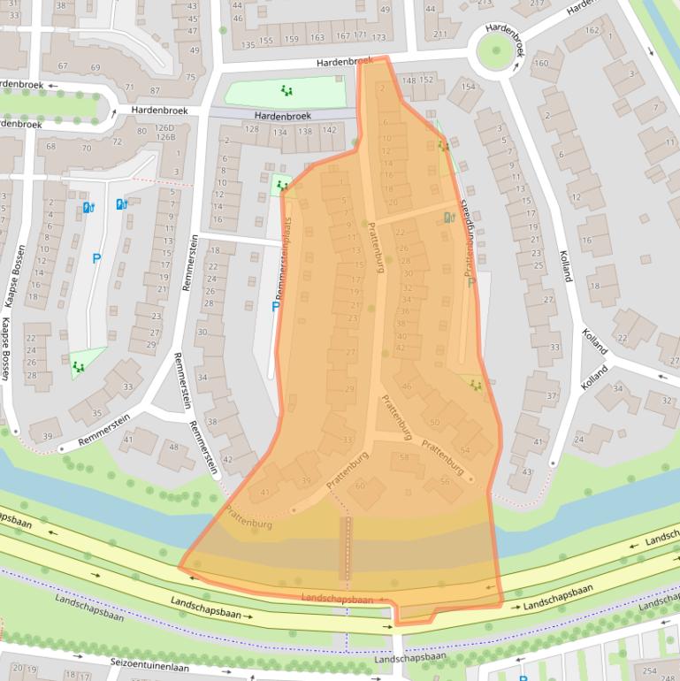 Kaart van postcodegebied 3452NN.