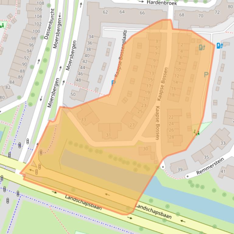 Kaart van postcodegebied 3452NR.