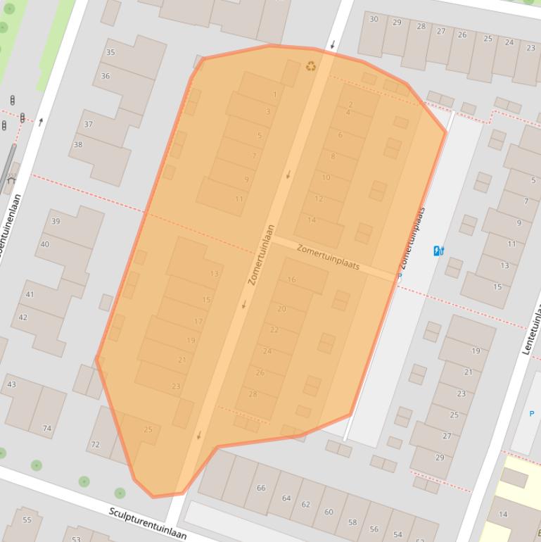 Kaart van postcodegebied 3452RB.