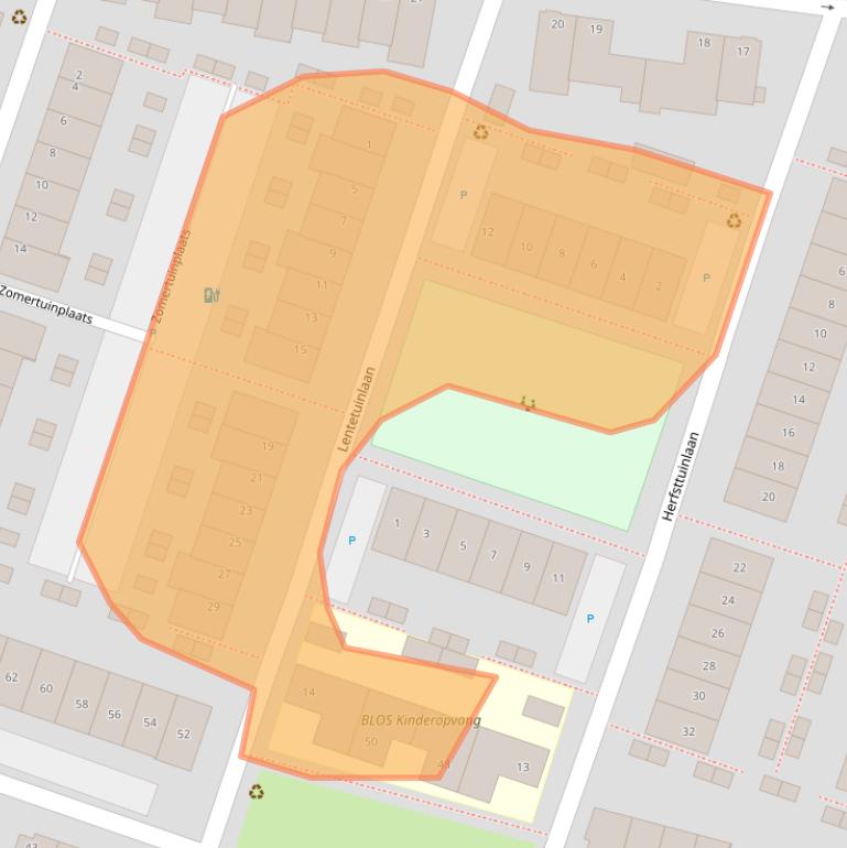 Kaart van postcodegebied 3452RC.