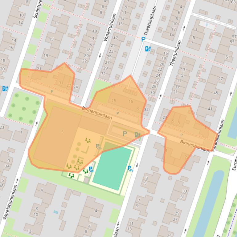 Kaart van postcodegebied 3452RN.