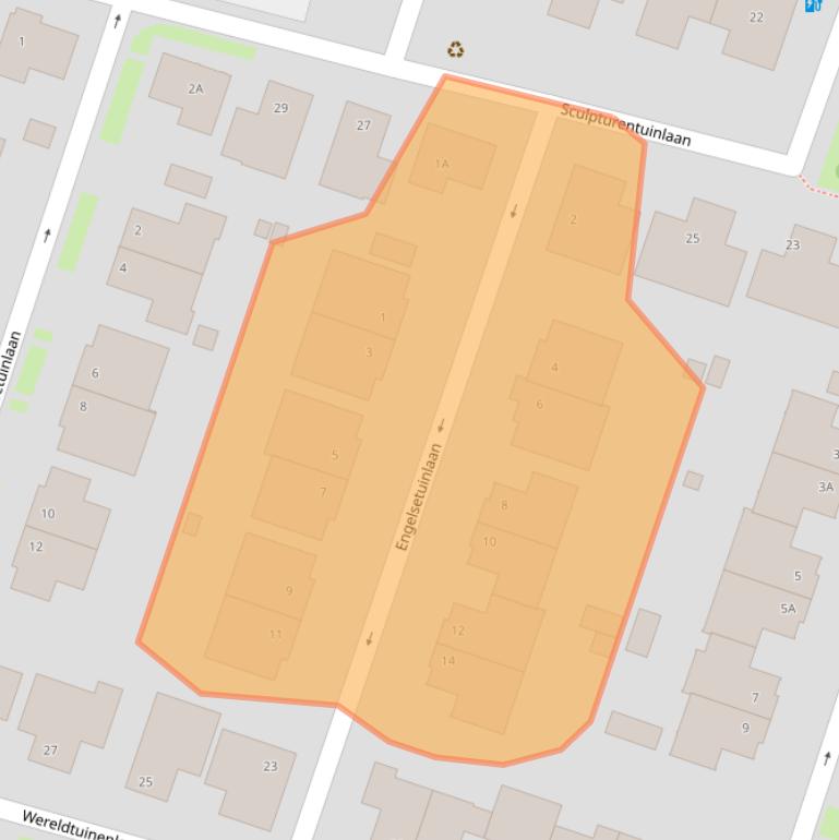 Kaart van postcodegebied 3452RS.