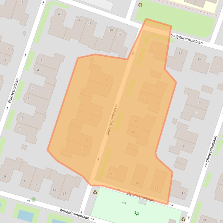 Kaart van postcodegebied 3452RV.