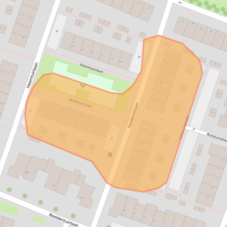 Kaart van postcodegebied 3452SE.