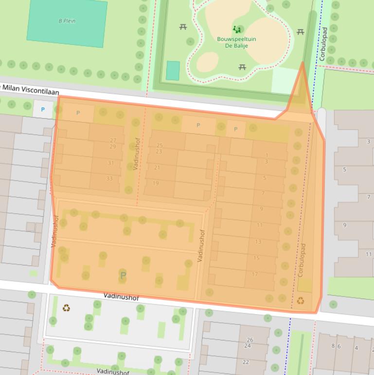 Kaart van postcodegebied 3453JJ.