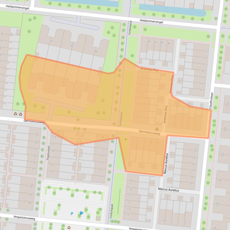Kaart van postcodegebied 3453KE.