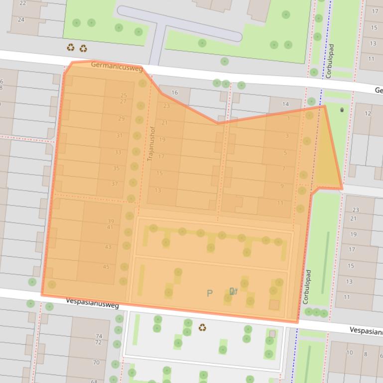 Kaart van postcodegebied 3453KM.