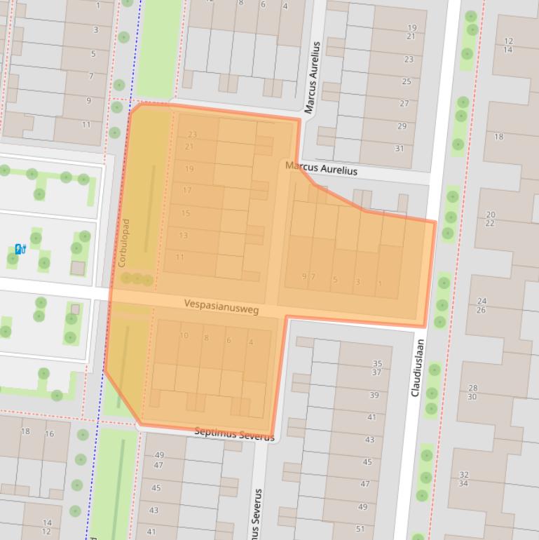 Kaart van postcodegebied 3453KN.
