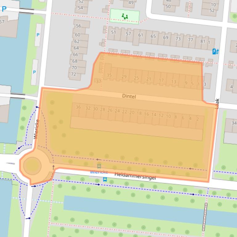 Kaart van postcodegebied 3453ME.