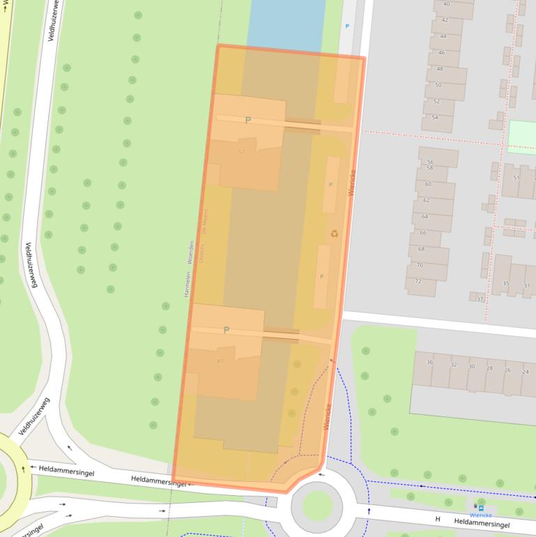 Kaart van postcodegebied 3453MZ.