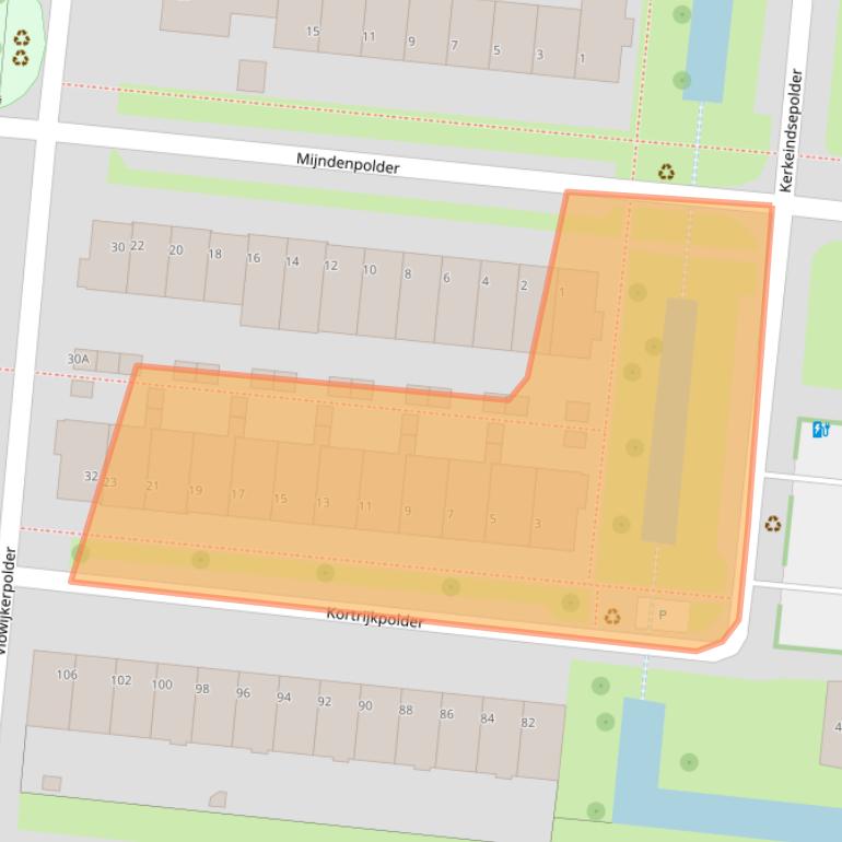 Kaart van postcodegebied 3453ND.