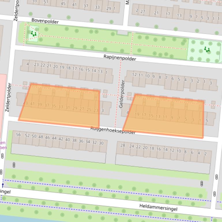 Kaart van postcodegebied 3453NE.