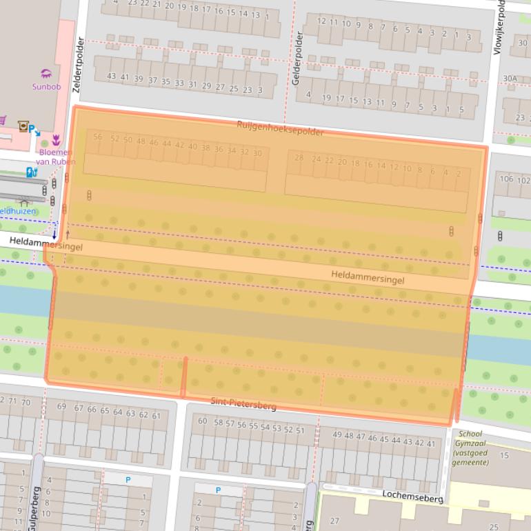 Kaart van postcodegebied 3453NG.