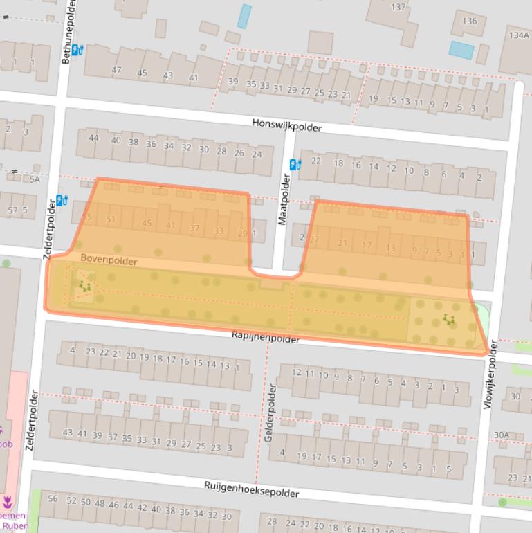 Kaart van postcodegebied 3453NM.