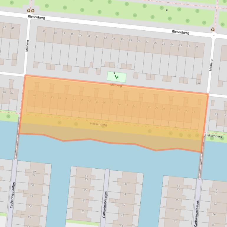 Kaart van postcodegebied 3453PB.