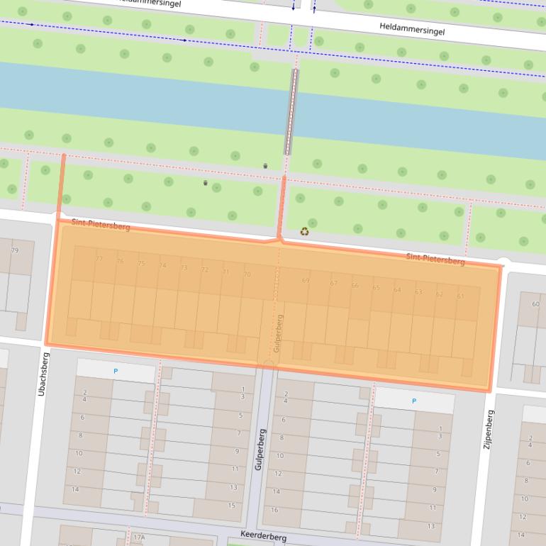 Kaart van postcodegebied 3453PL.