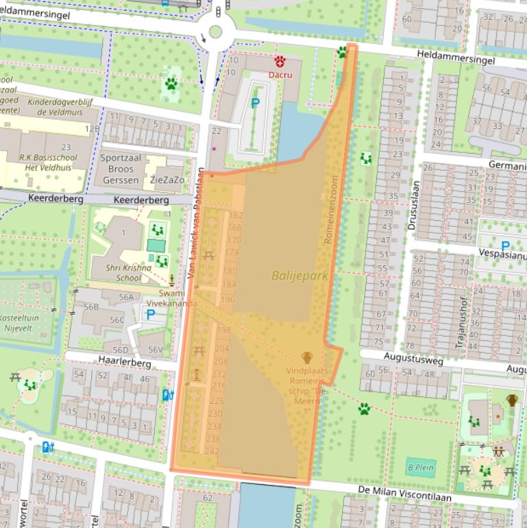 Kaart van postcodegebied 3453RC.