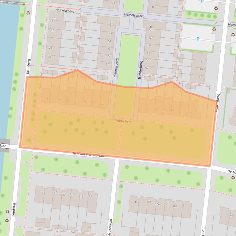 Kaart van postcodegebied 3453RN.