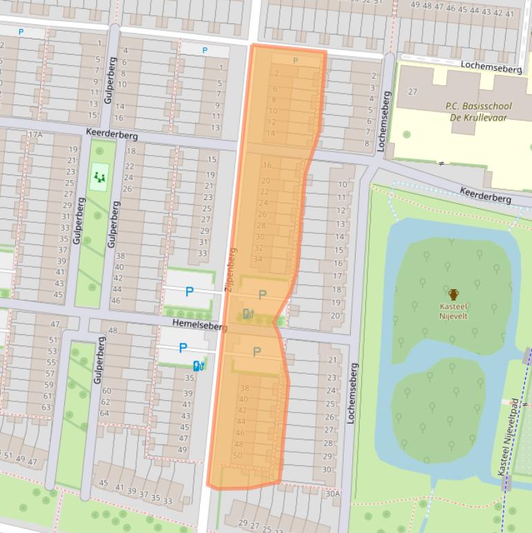 Kaart van postcodegebied 3453RT.