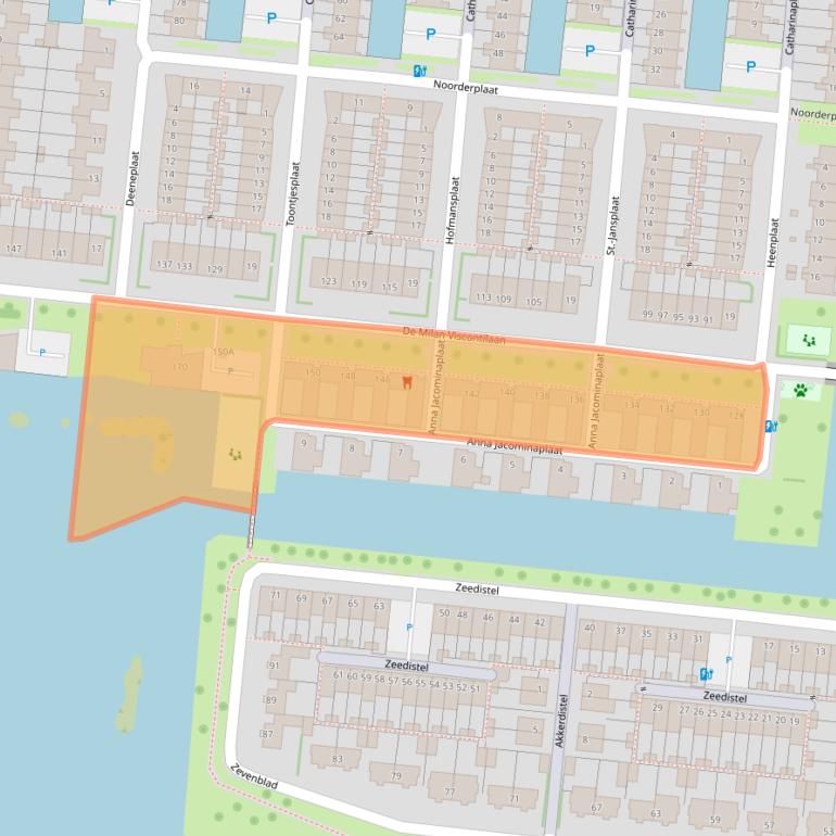 Kaart van postcodegebied 3453SW.