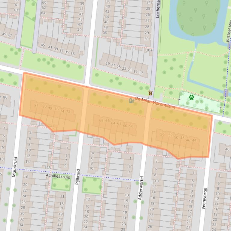 Kaart van postcodegebied 3453TB.