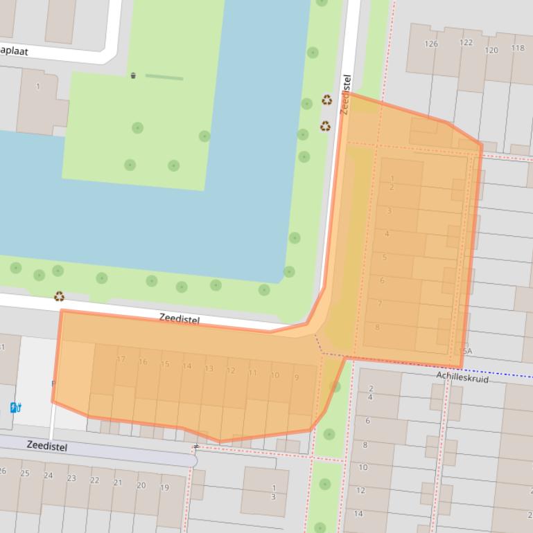 Kaart van postcodegebied 3453TD.