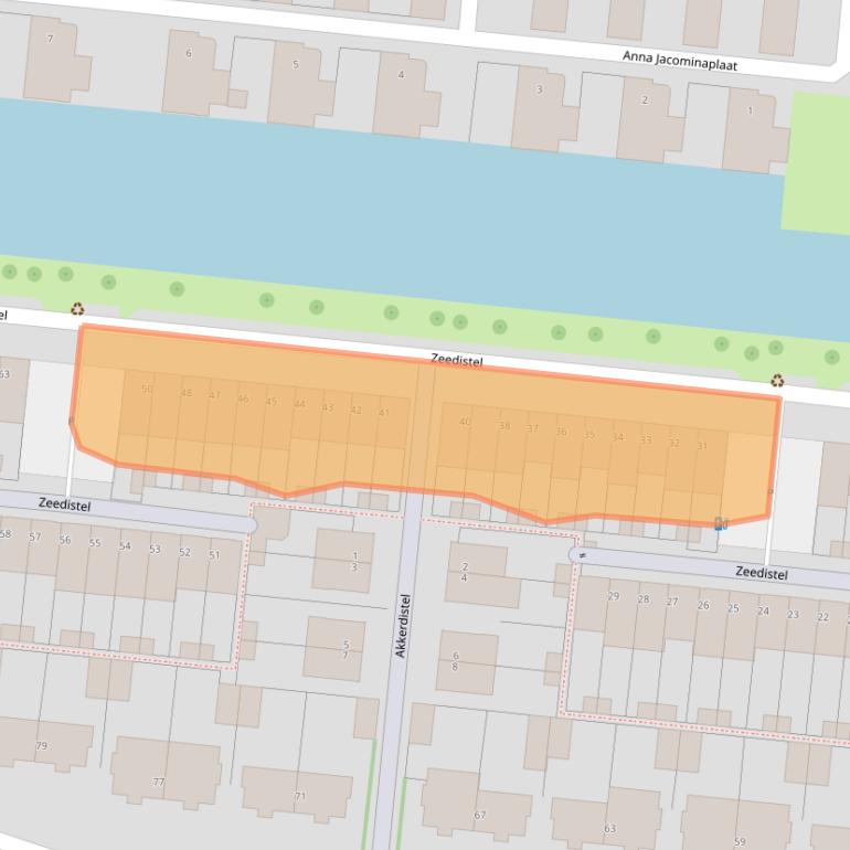 Kaart van postcodegebied 3453TG.