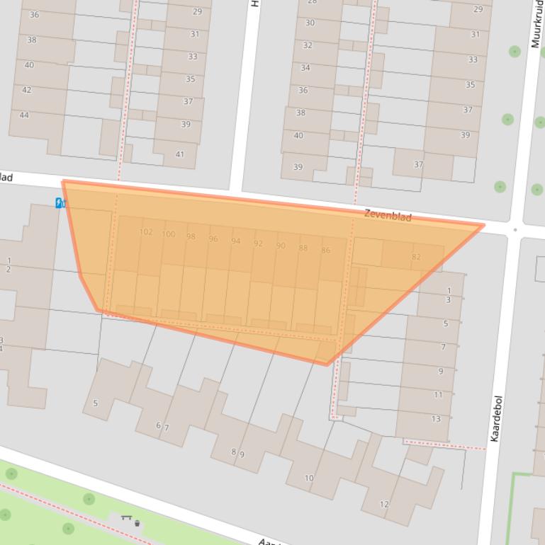 Kaart van postcodegebied 3453TP.