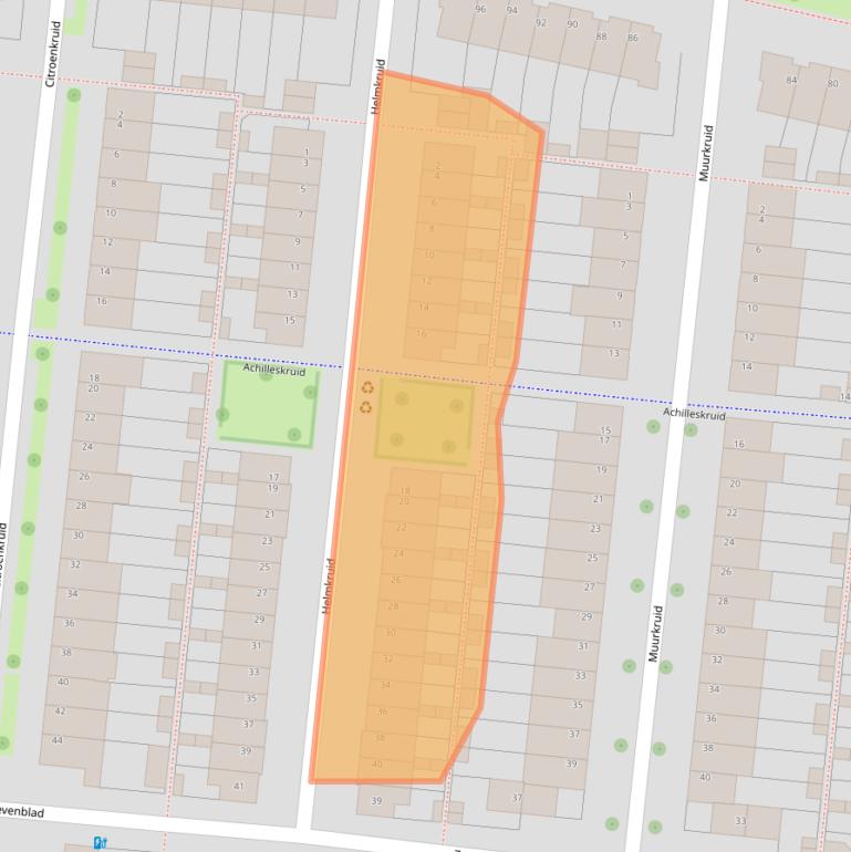 Kaart van postcodegebied 3453TX.