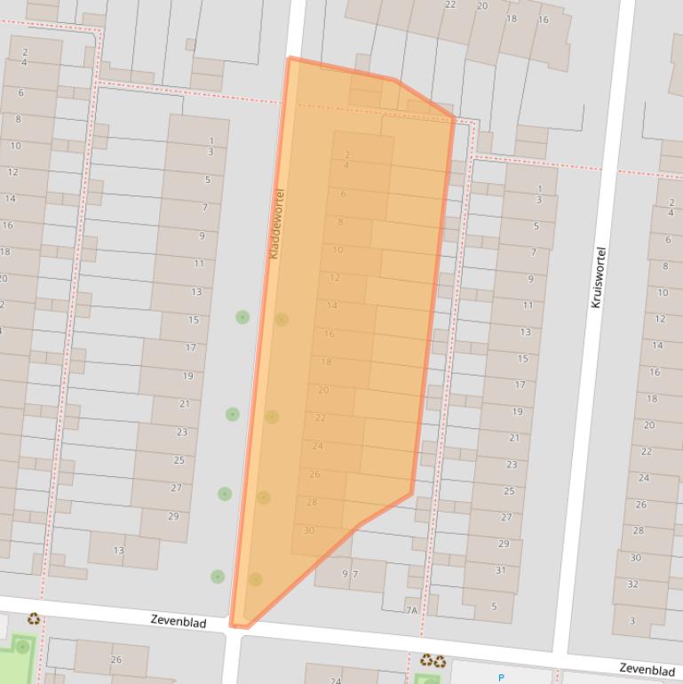 Kaart van postcodegebied 3453VL.