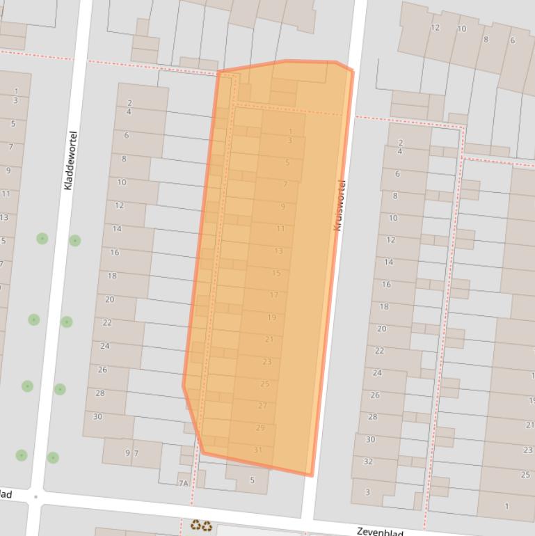 Kaart van postcodegebied 3453VM.