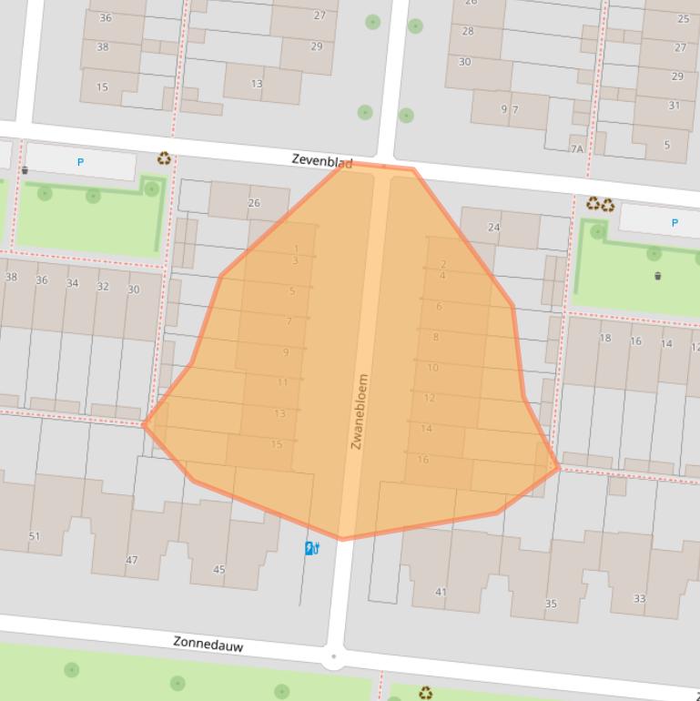 Kaart van postcodegebied 3453VR.