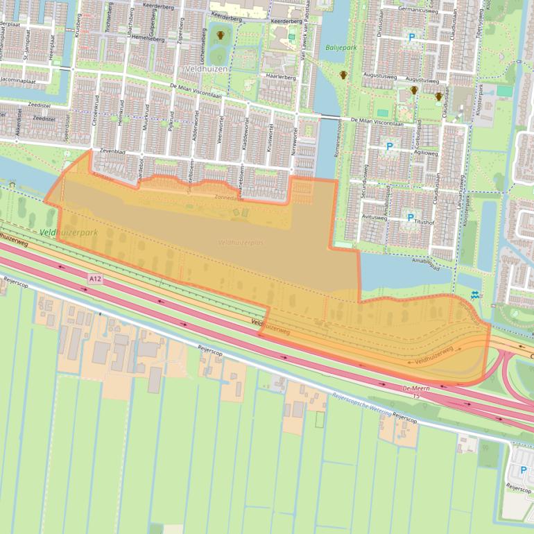 Kaart van postcodegebied 3453VX.