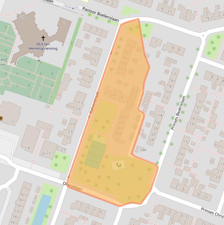 Kaart van postcodegebied 3454AD.