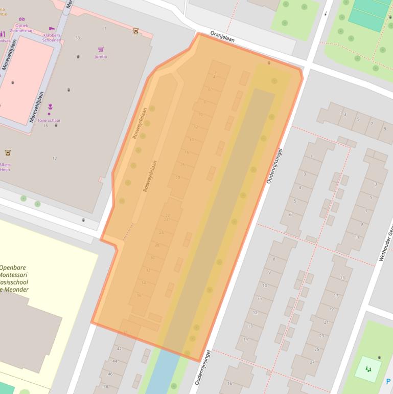 Kaart van postcodegebied 3454BN.
