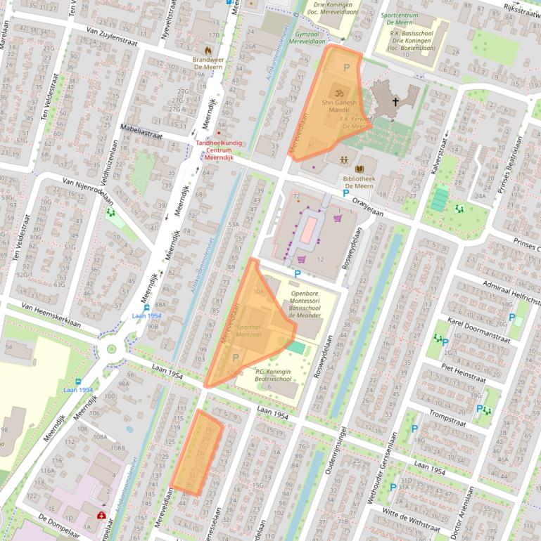 Kaart van postcodegebied 3454CG.