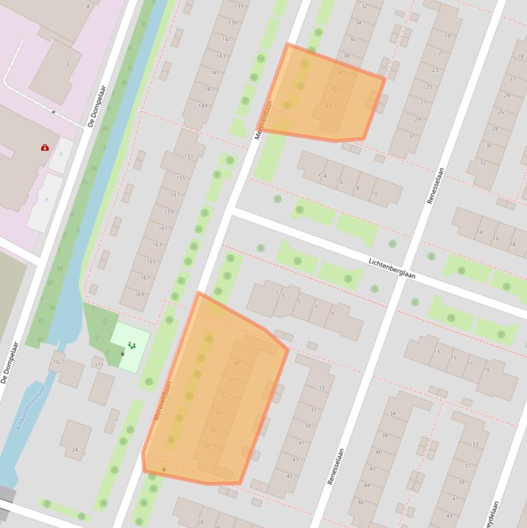 Kaart van postcodegebied 3454CH.