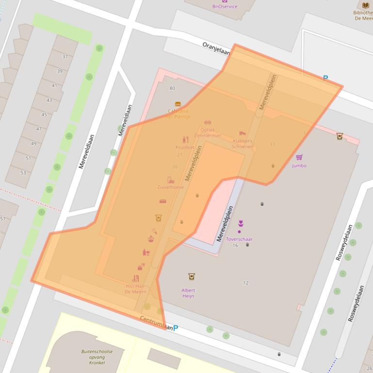 Kaart van postcodegebied 3454CK.