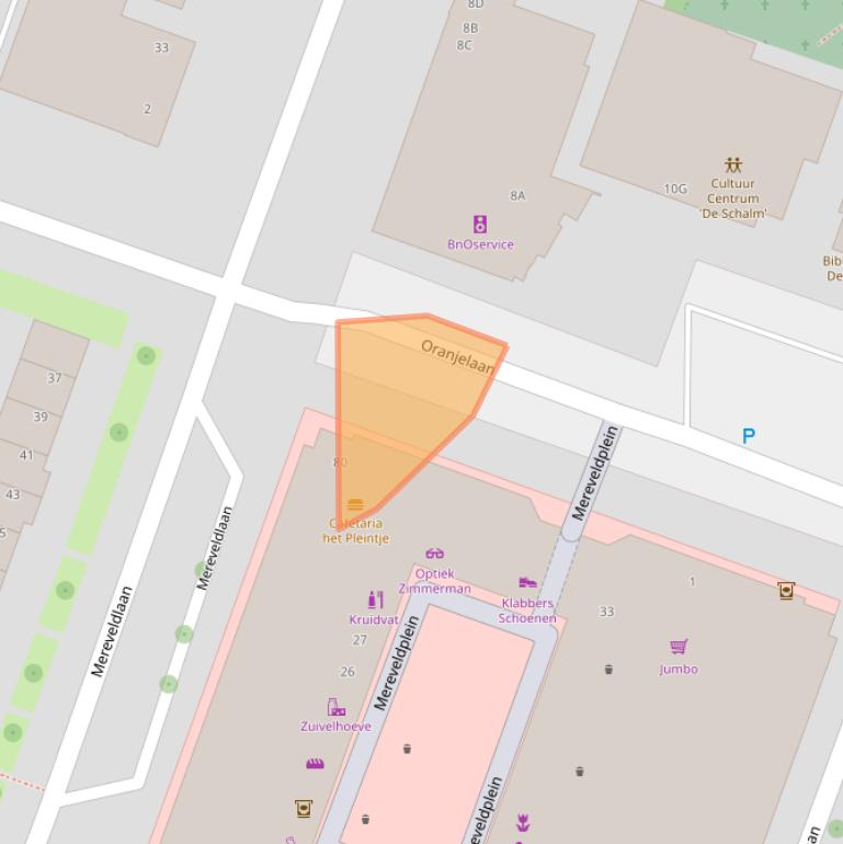 Kaart van postcodegebied 3454CM.