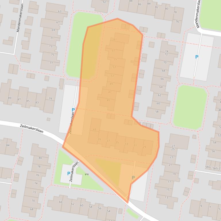 Kaart van postcodegebied 3454DK.