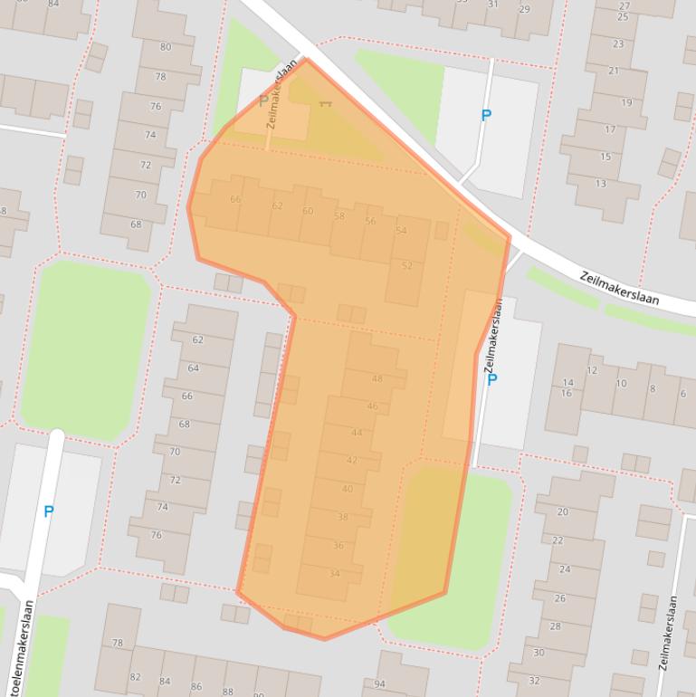 Kaart van postcodegebied 3454DN.