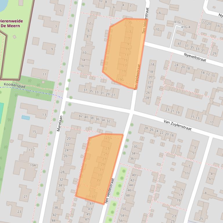 Kaart van postcodegebied 3454EH.