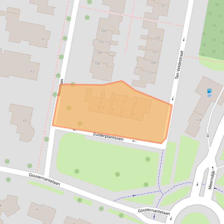 Kaart van postcodegebied 3454ES.