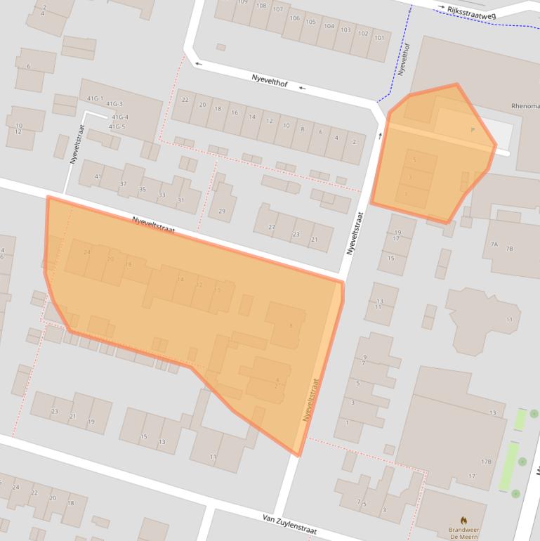 Kaart van postcodegebied 3454EX.