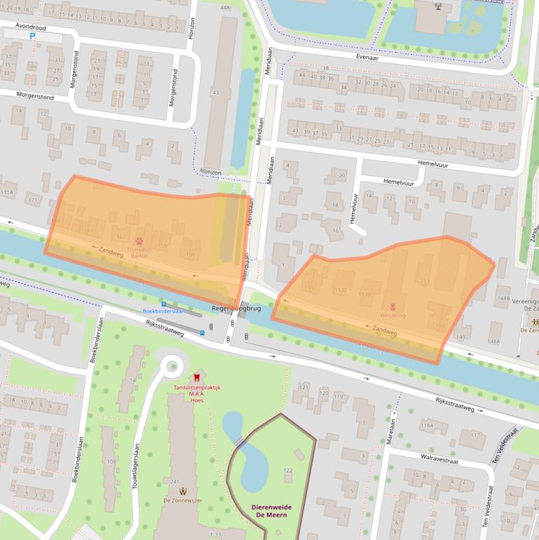 Kaart van postcodegebied 3454HB.