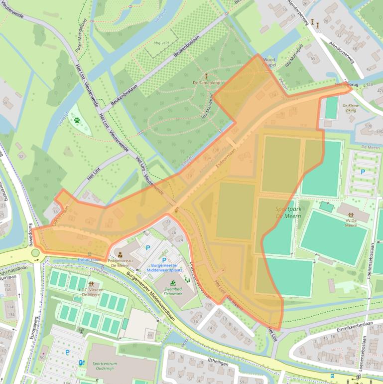 Kaart van postcodegebied 3454HH.
