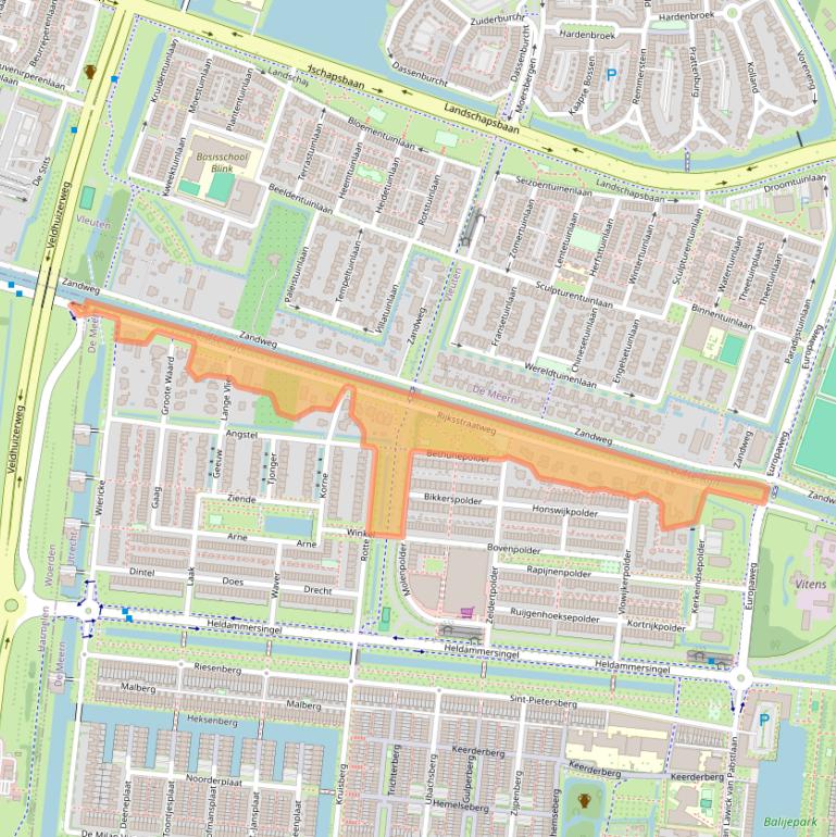 Kaart van postcodegebied 3454HL.