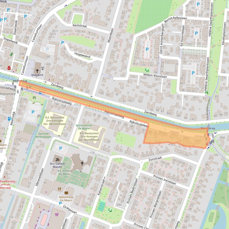 Kaart van postcodegebied 3454JE.