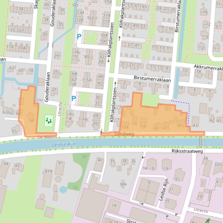 Kaart van postcodegebied 3454JV.