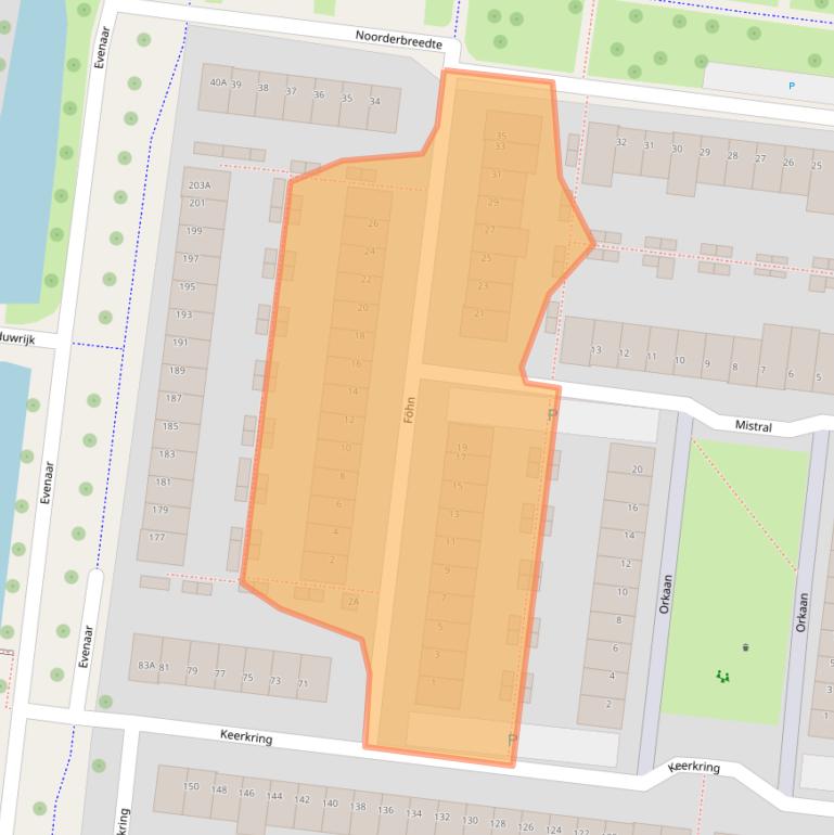 Kaart van postcodegebied 3454KC.